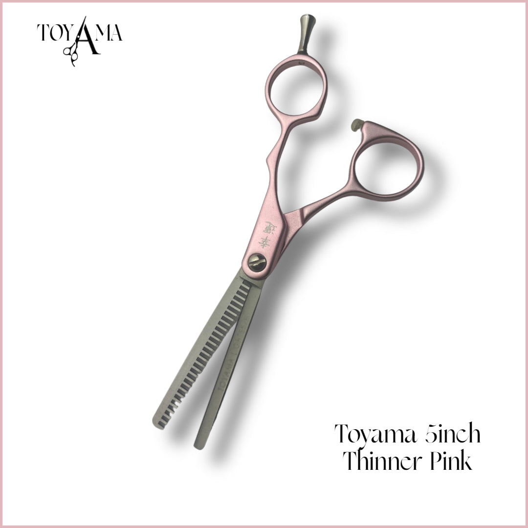 Toyama Light XB Set Pink (Scissor/Thinner) 5.5" Japanese Steel Scissor Set- Great Affordable Hair Dressing Scissors