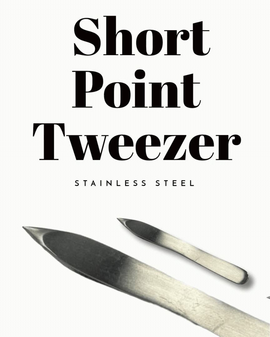 Short Point Tweezer- Precision Instruments Point Tweezer - Eyebrow / lash/ splinter Tweezer