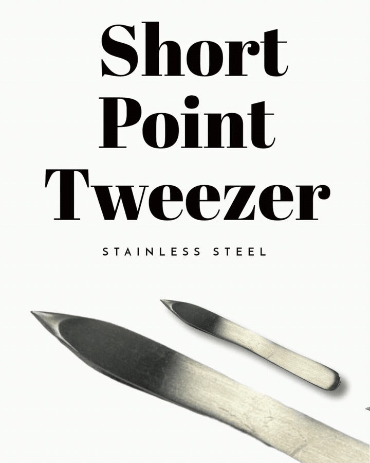 Short Point Tweezer- Precision Instruments Point Tweezer - Eyebrow / lash/ splinter Tweezer