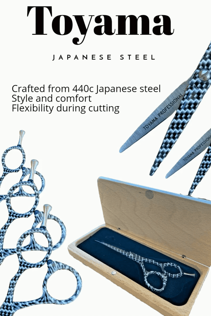 Toyama Professional Mosaic Design (5.5") - Professional Hair Dressing Scissors - Japanese Steel