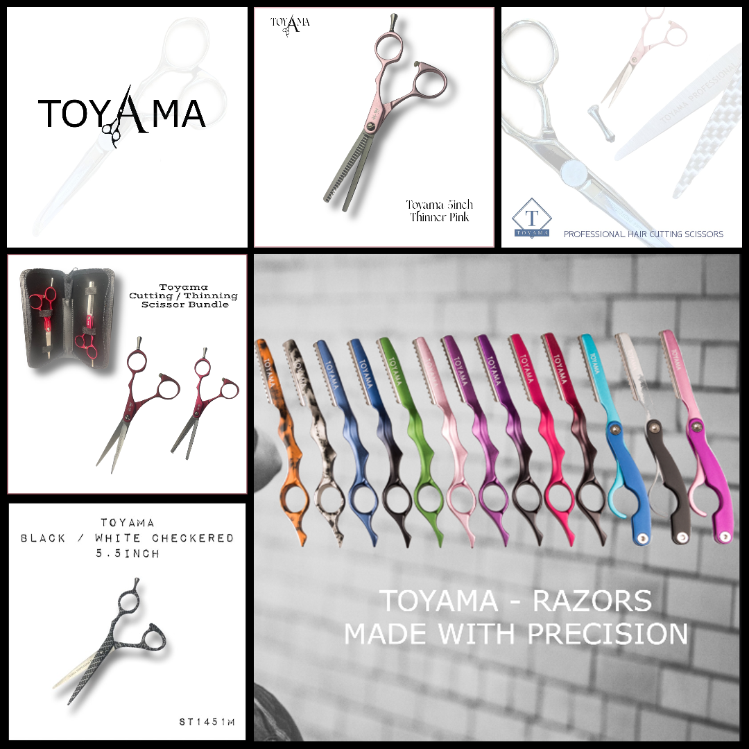 Toyama Leopard Design- 5.5"  (Scissor/Thinner) 5.5"- Japanese Steel Scissor Set- Great Affordable Hair Dressing Scissor Set