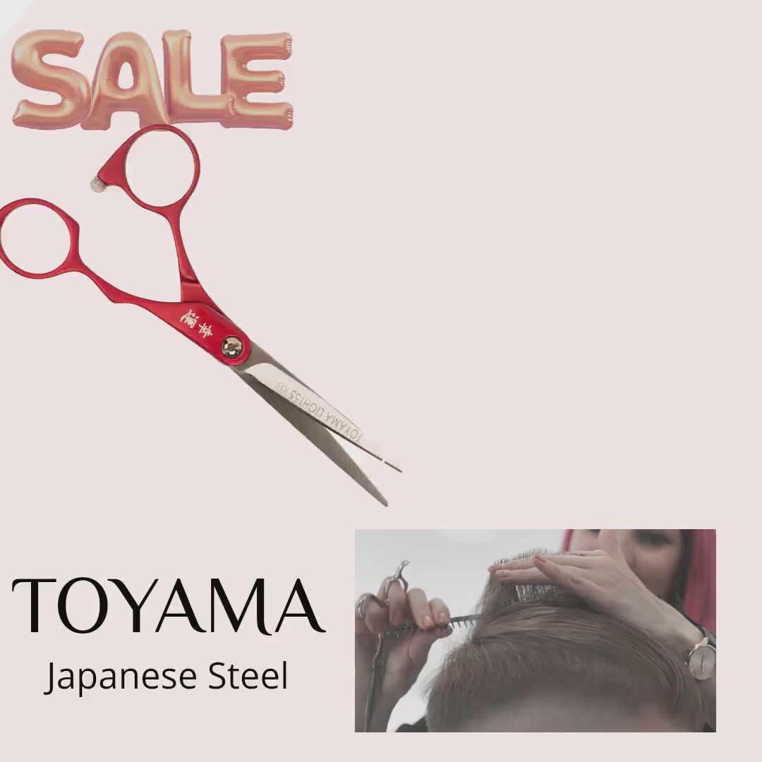 Toyama LIGHT XB Red Scissor/Thinner Set 5.5"