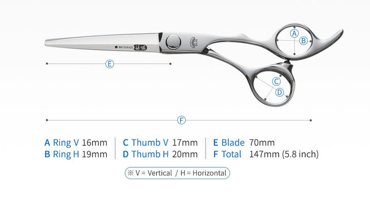 Matsukaze M3-63K - 5.8" Cutting Scissors