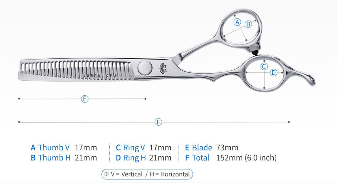 Matsukaze M3L-3029- 6.0" Lefty Thinning Scissors