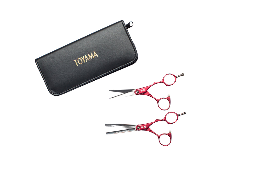 Toyama Light XB Set Red (Scissor/Thinner) 5.5"