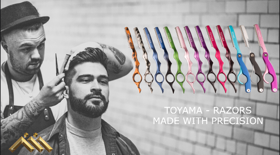 Toyama Professional Razor Aluminium With Japanese Steel Blades  - RED-  Feather Styling Razor