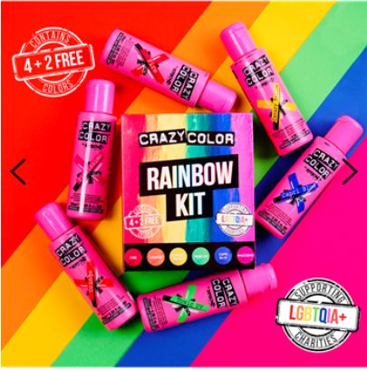 Crazy Colour Rainbow Kits - RAINBOW HAIR COLOUR