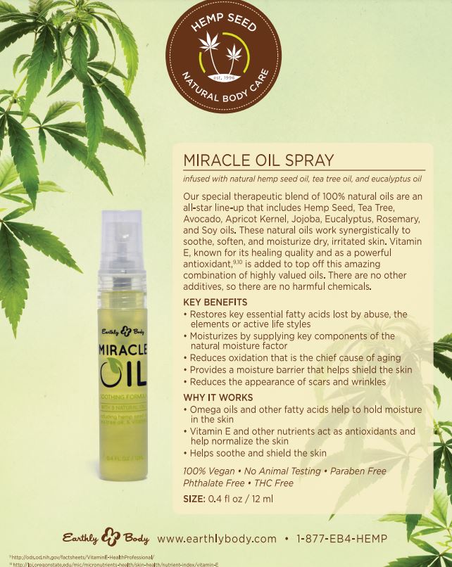 Miracle Oil- Travel SPRAY -Essential oil Blend- Miracle in a Bottle / Skin, Nails, Hair , Cuts , Scrapes, Insect Bites (Copy)