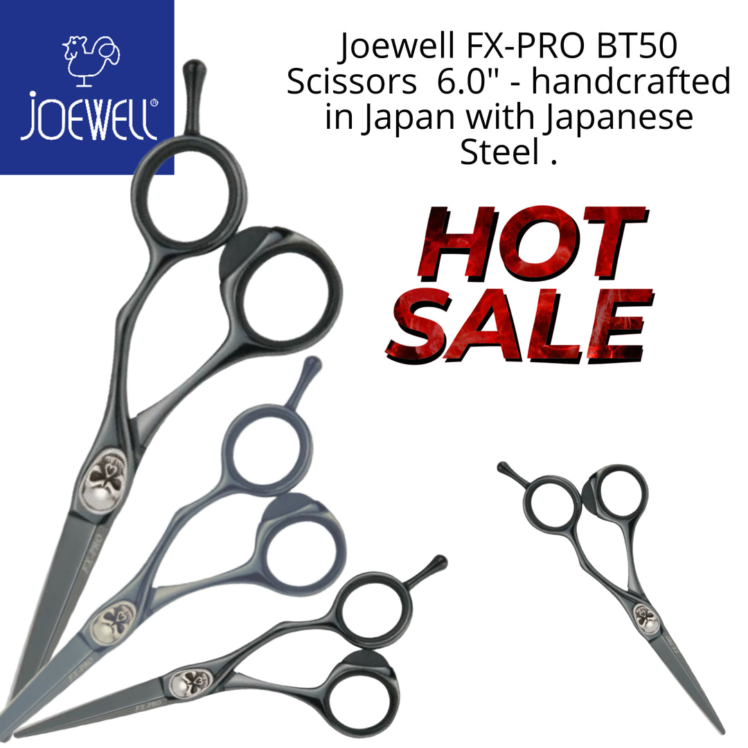 Joewell FX-PRO BT50 Scissors  6.0" - handcrafted in Japan with Japanese Steel .