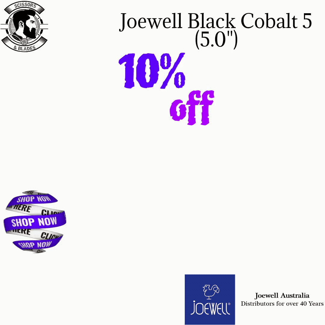 Joewell Black Cobalt 6  (6.0") Handcrafted In Japan with Japanese Steel