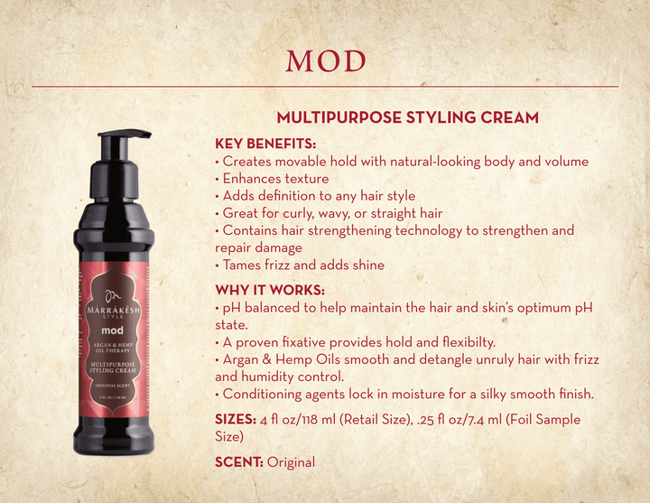 MKS eco Mod- Multipurpose Hair Styling Cream with Heat Protection.