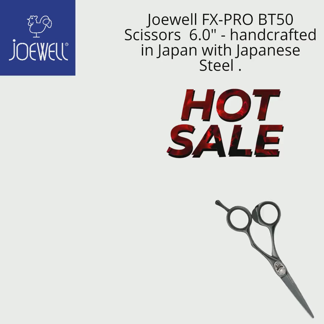 Joewell FX-PRO BT50 Scissors  6.0" - handcrafted in Japan with Japanese Steel .