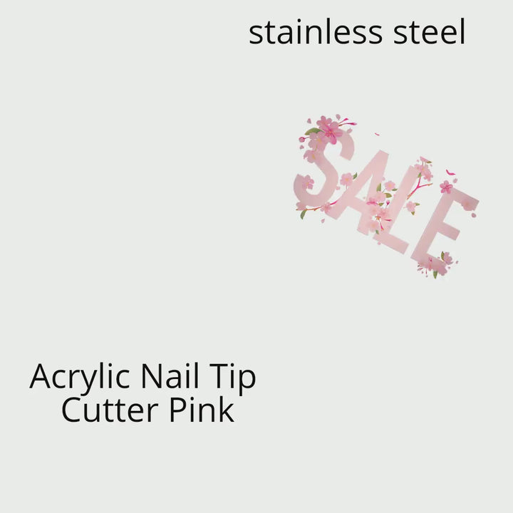 Acrylic Nail Tip Cutter Pink- Fake Nail Cutter- Acrylic Nail Cutter