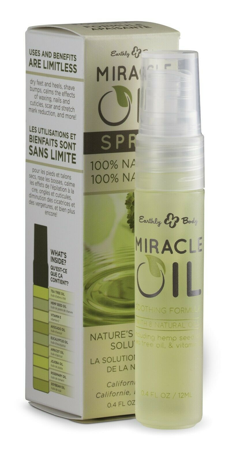 Miracle Oil- Travel SPRAY -Essential oil Blend- Miracle in a Bottle / Skin, Nails, Hair , Cuts , Scrapes, Insect Bites (Copy)