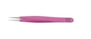 Regine Point Tweezers Mixed Colours- Regine Switzerland Splinter Tweezer - Handmade in Switzerland - Professional Precision Pointed Tweezer for Ingrown Hair, Splinter and Glass Removal - Stainless Steel