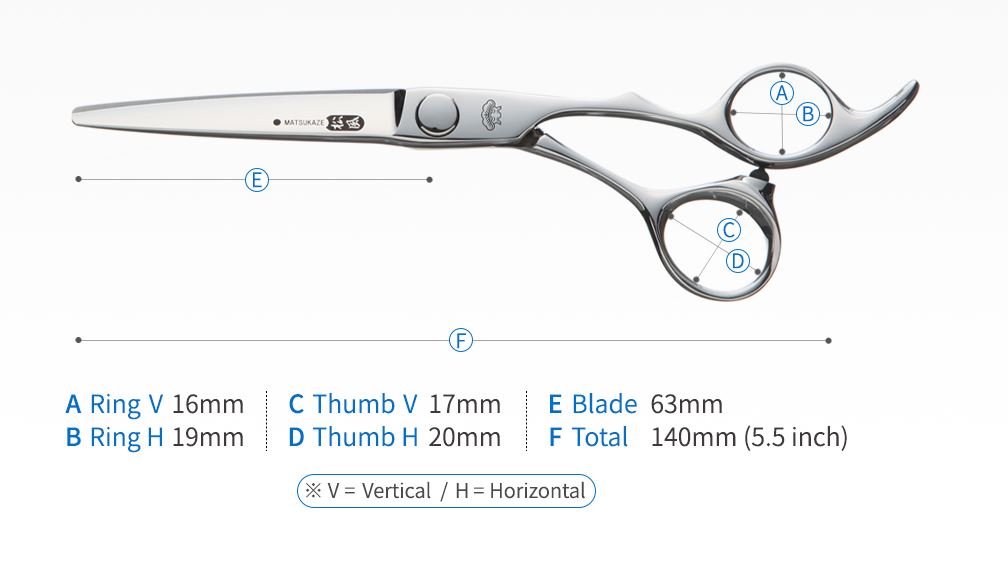 Matsukaze M3-55H - 5.5: Cutting Scissors Offset