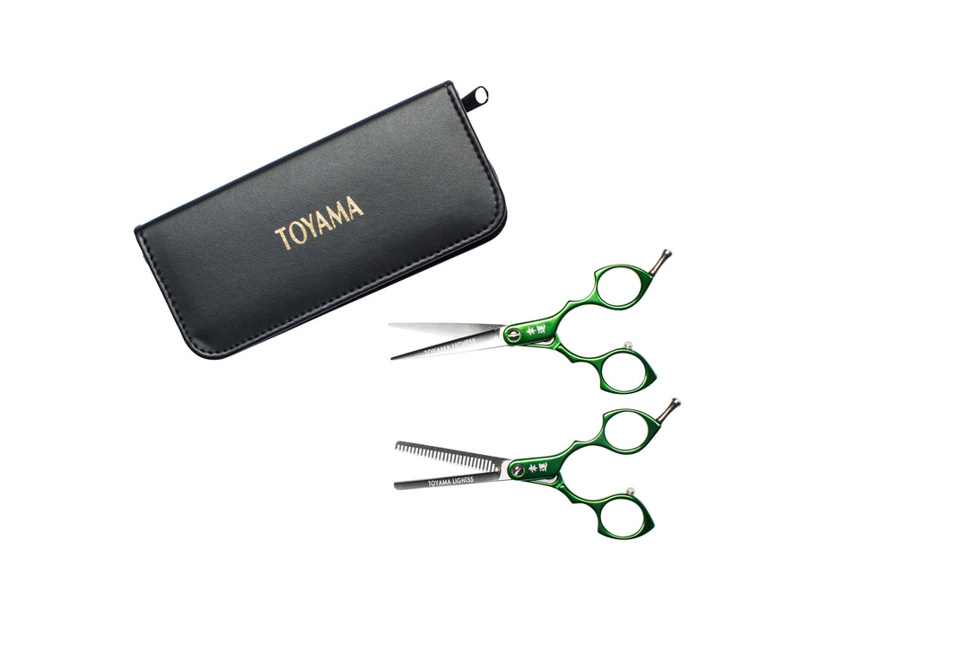 Toyama Light Set Green (Scis/Thinners (5.5")