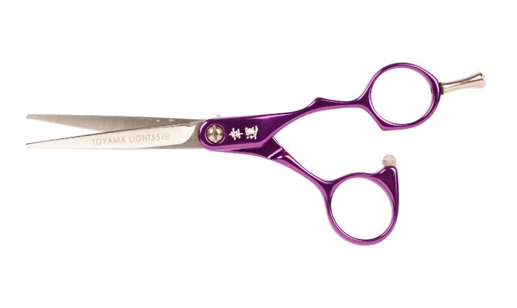 Toyama Light XB Scissor Purple  (5.5")- Made with Japanese Steel