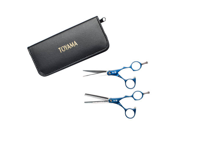 Toyama LIGHT XB Blue Scissor/Thinner Set 5.5"