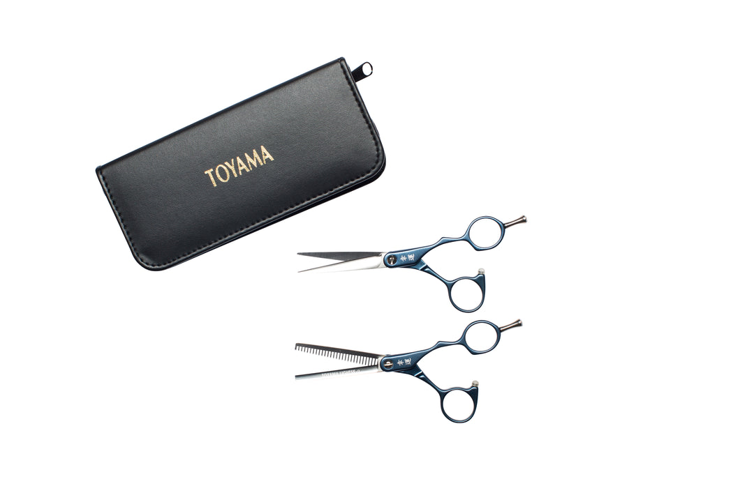 Toyama LIGHT XB Dark Blue Scissor/Thinner Set 5.5"